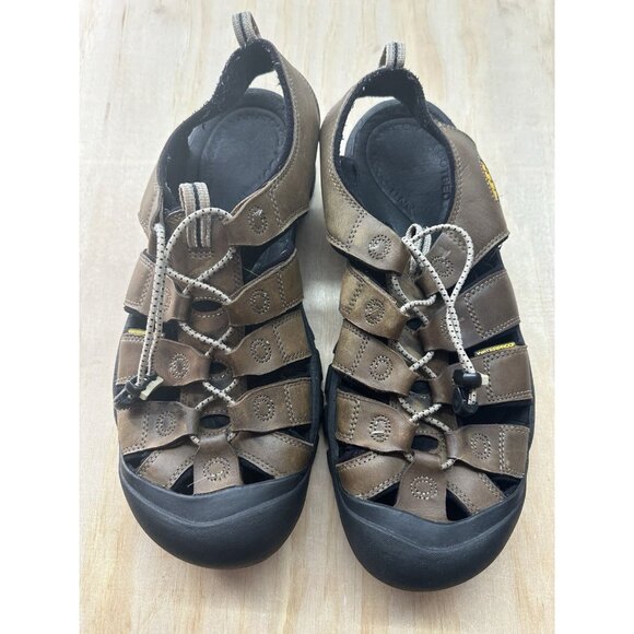 Keen Men’s 13m Leather Sandals Round Toe - Picture 1 of 7